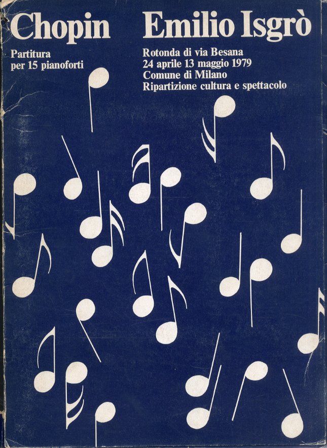 (Isgrò) Chopin 1816. Partitura per 15 pianoforti. Emilio Isgrò - …