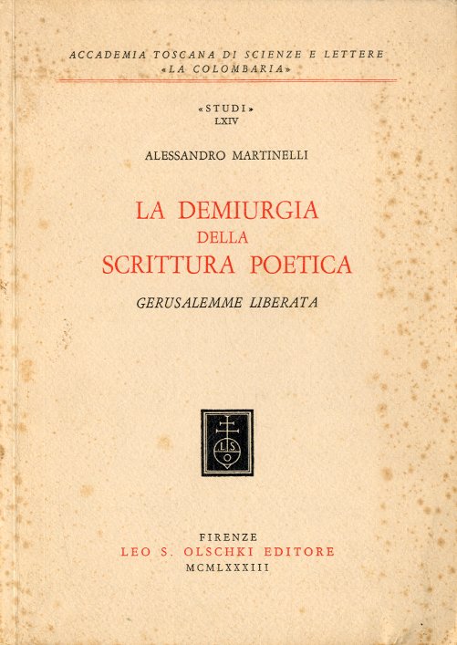 La demiurgia della scrittura poetica.