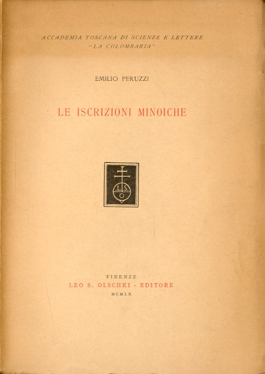 Le iscrizioni minoiche.