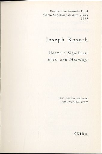 Norme e Significati - Rules and Meanings / Lavoro localizzato …