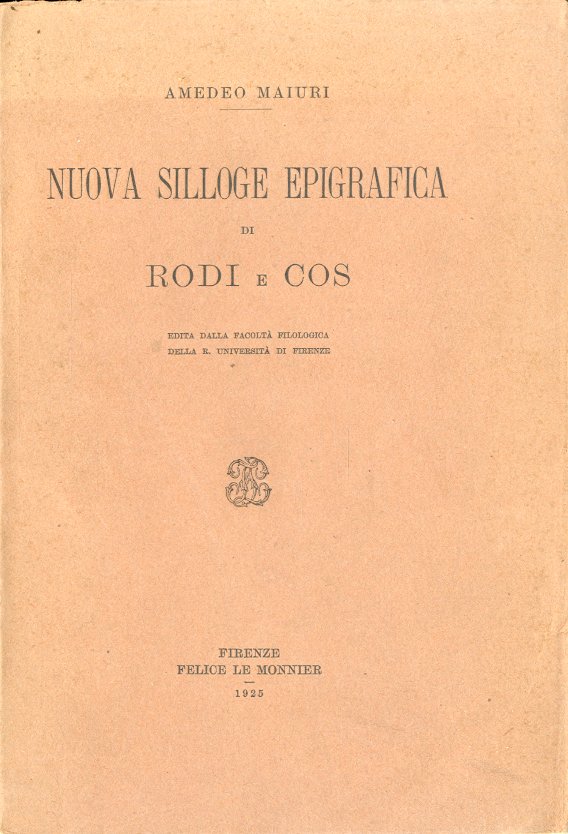 Nuova silloge epigrafica di Rodi e Cos.