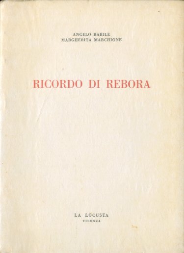 Ricordo di Rebora.