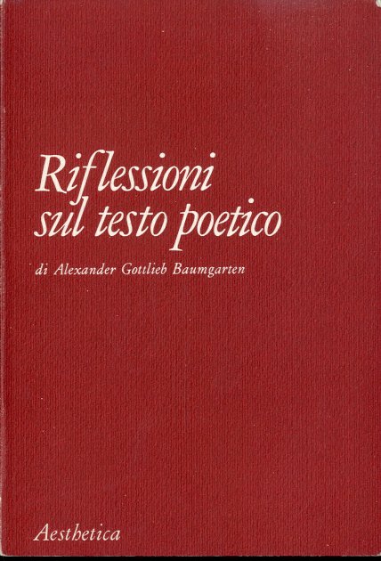 Riflessioni sul testo poetico.
