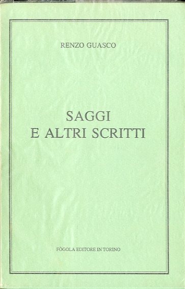 Saggi e altri scritti.