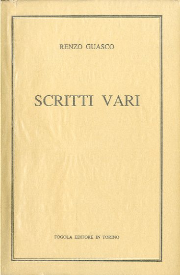 Scritti vari.