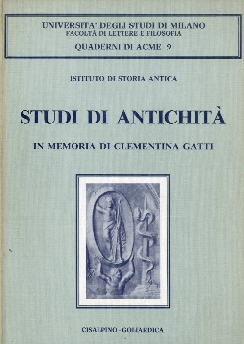 Studi di antichita' in memoria di Clementina Gatti.
