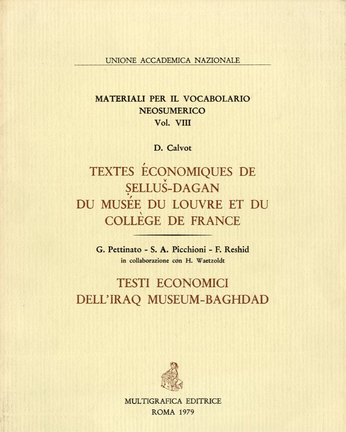 Textes economiques de Sellus-Dagan du Musee du Louvre et du …