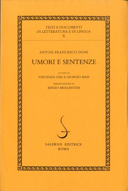 Umori e sentenze.