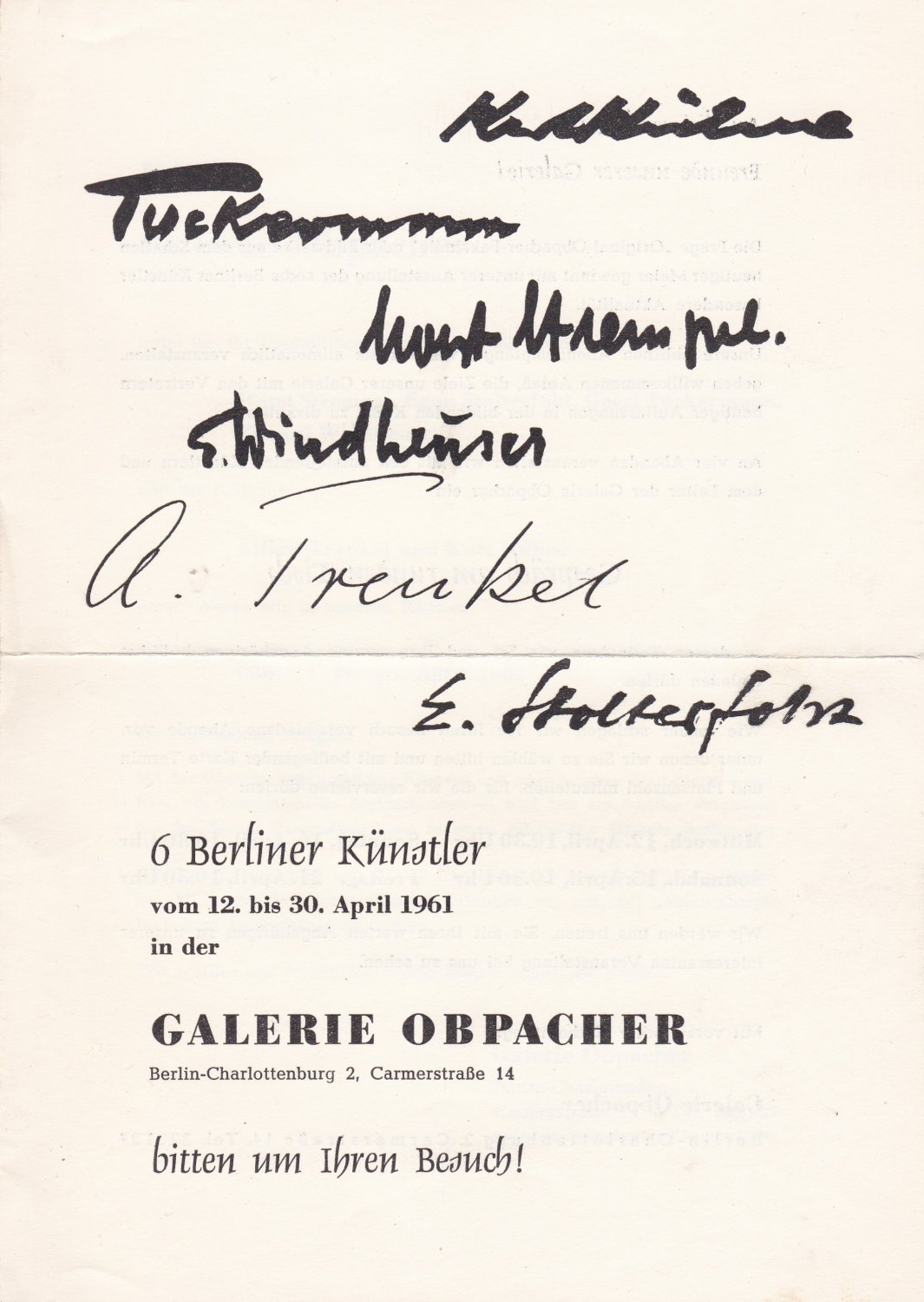 1947-1961. Veröffentlichungen Berliner Zeitung, Telegraf, Puck, Tägliche Rundschau, Revue, Lilith.
