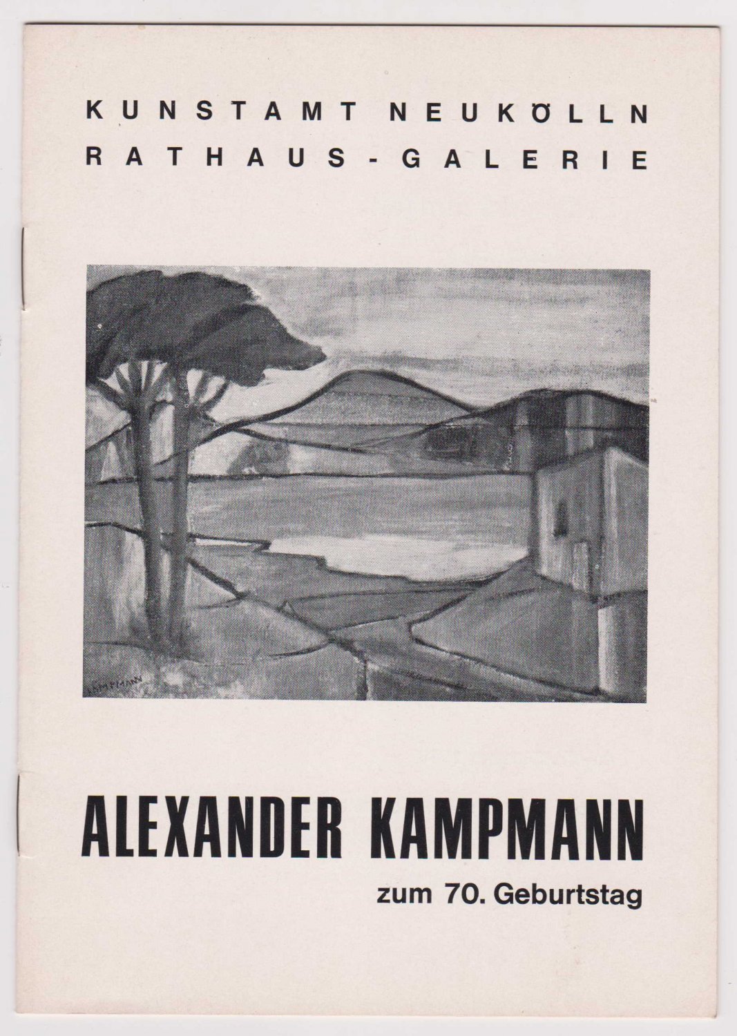 Alexander Kampmann zum 70. Geburtstag.