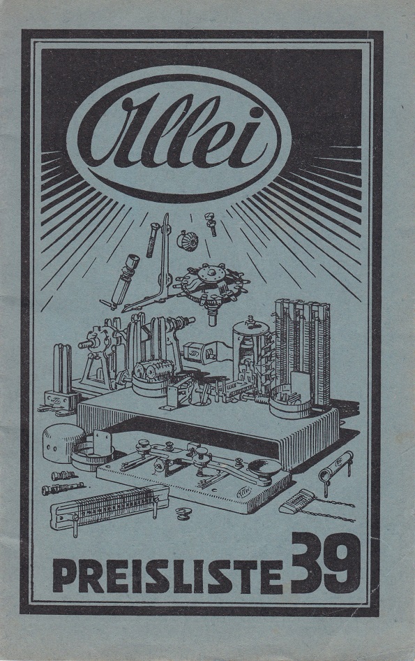Allei Radio-Bauteile und Zubehör. Preisliste 39.