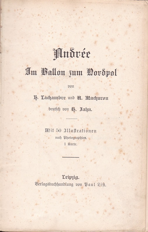 Andrée. Im Ballon zum Nordpol.