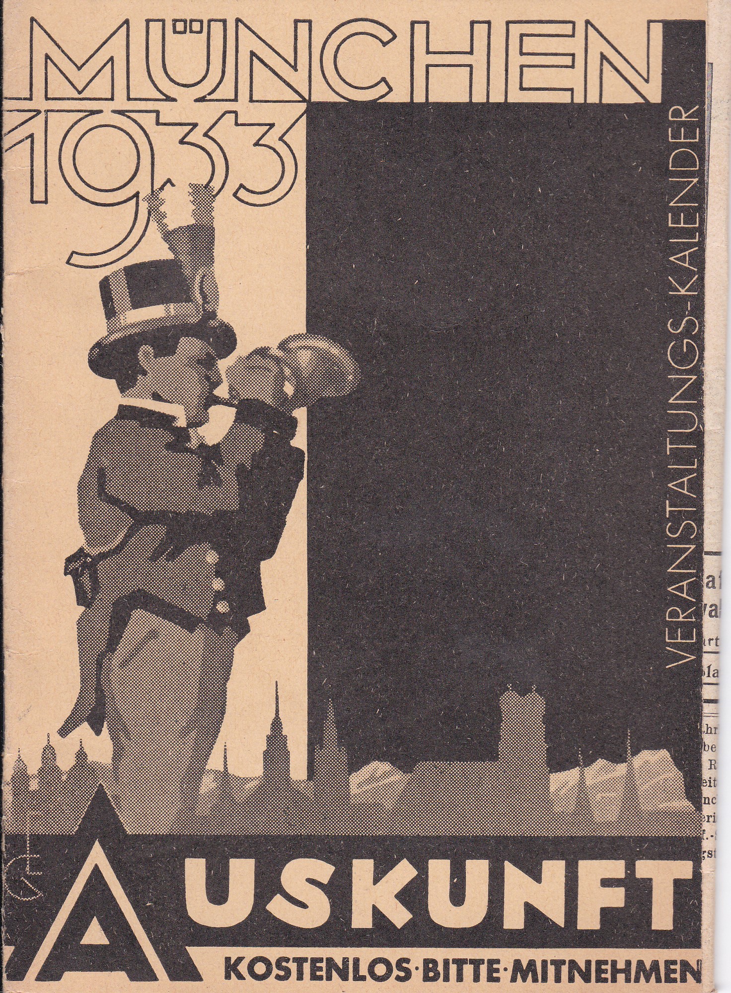 Auskunft. 20.-27. Mai 1933, Nummer 21. Veranstaltungs-Kalender.