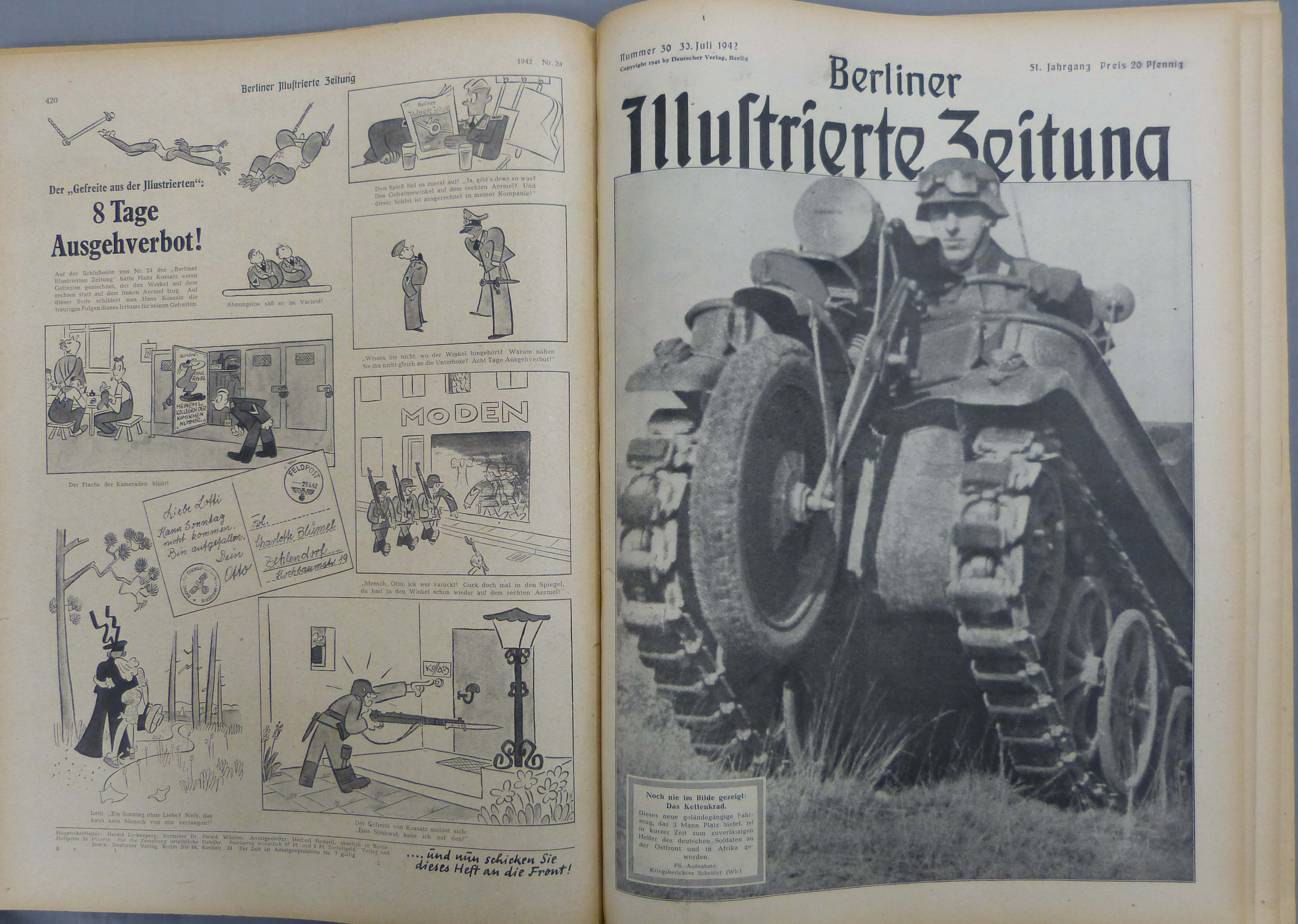 Berliner Illustrierte Zeitung. 51.Jahrgang. 1942. Nummer 1-52. (= komplett in …