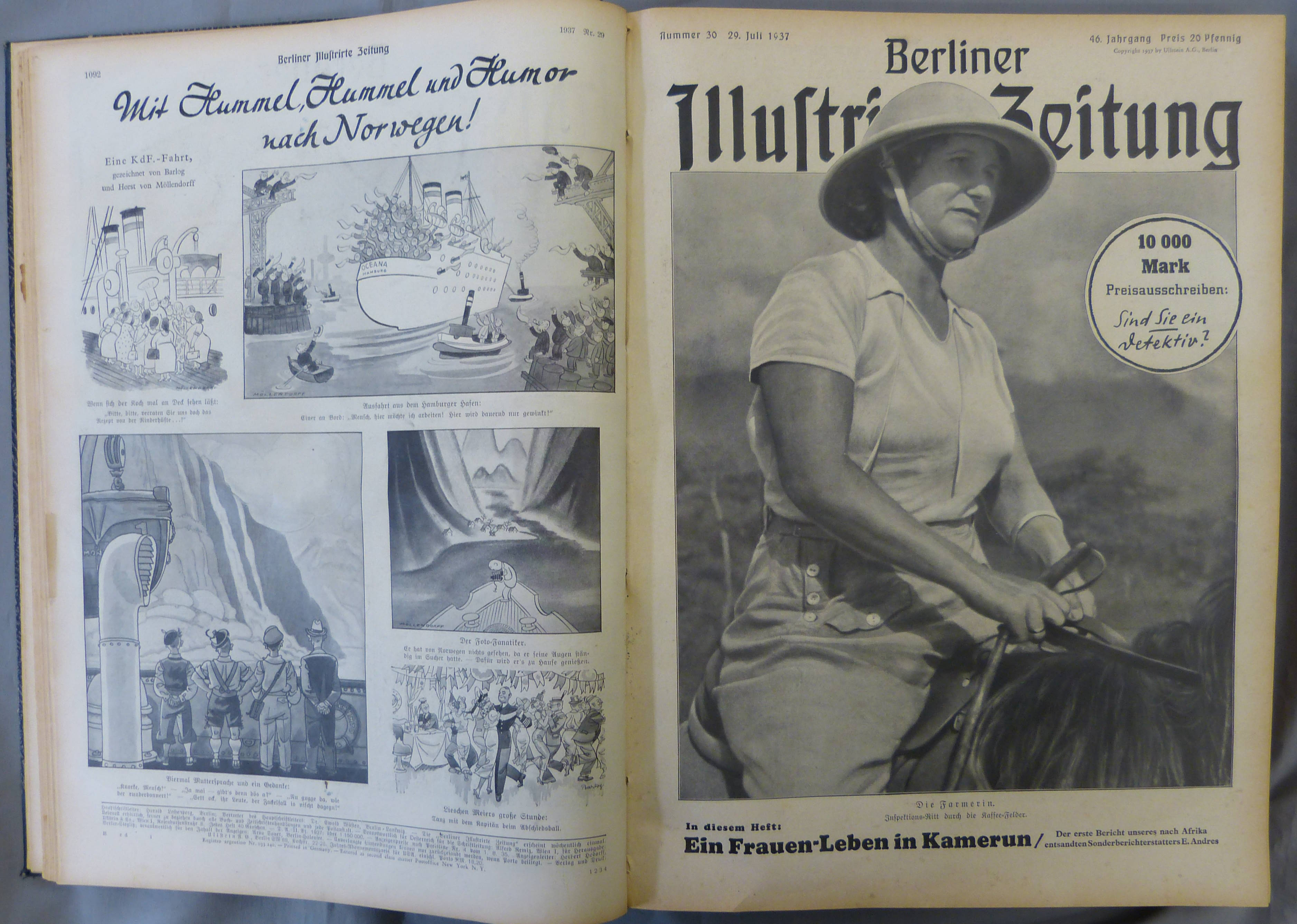 Berliner Illustrirte Zeitung. 46.Jahrgang. 1937. Nummer 1-52. (= komplett in …