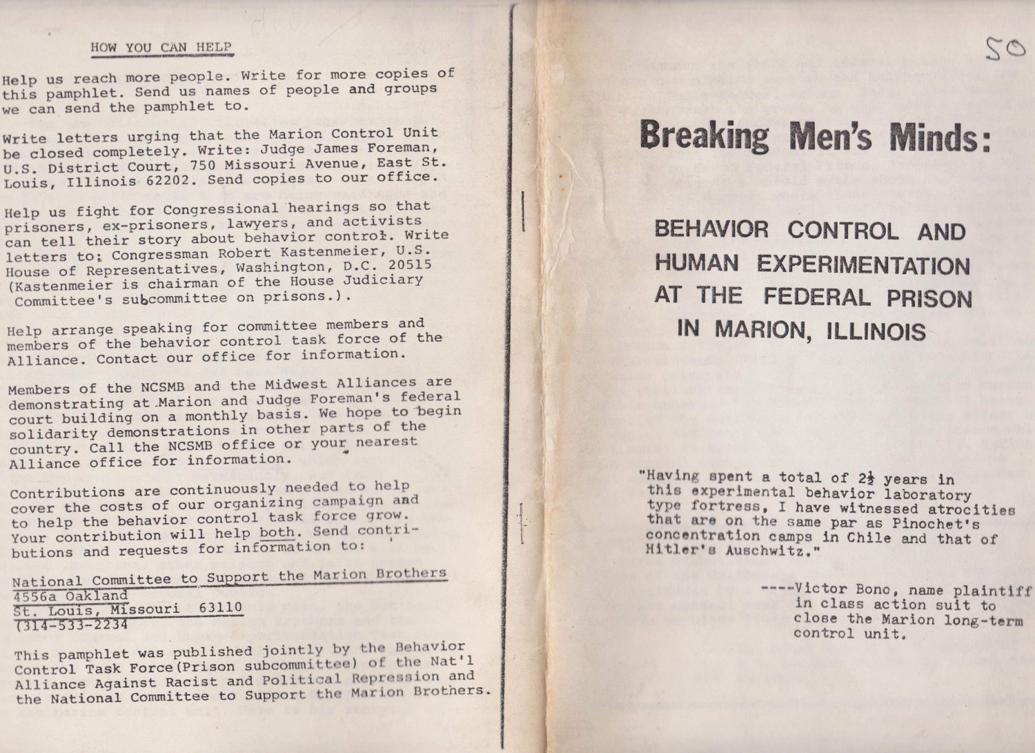 Breaking Men's Minds. Behavior Control and Human Experimentation at the …