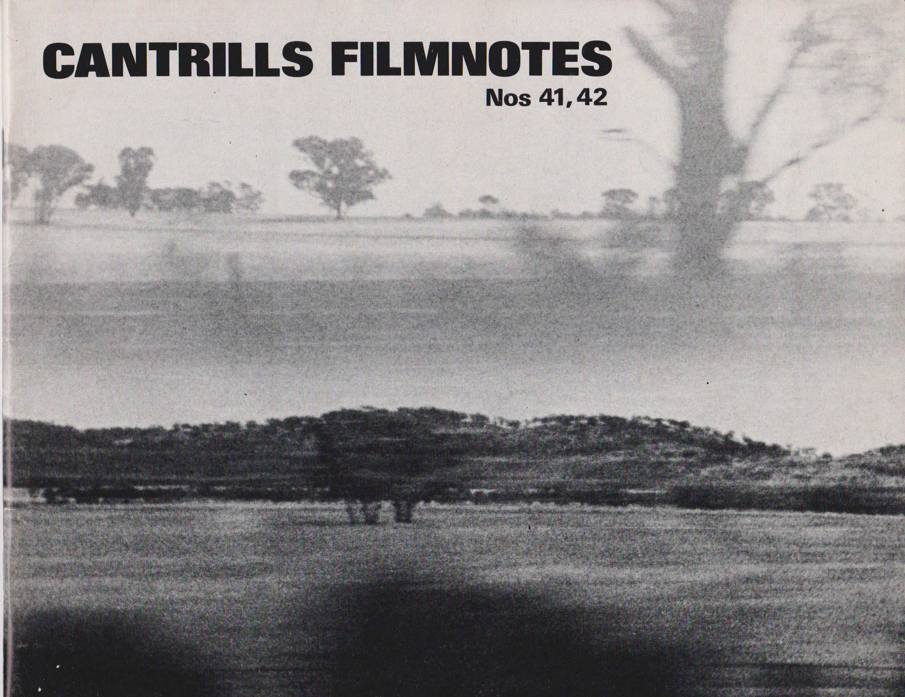 Cantrills Filmnotes Nos 41,42 / June 1983.
