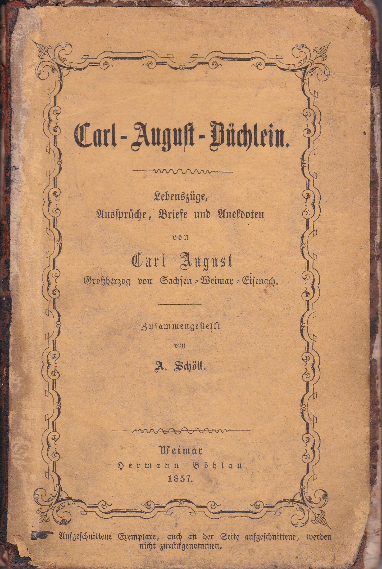 Carl-August-Büchlein.