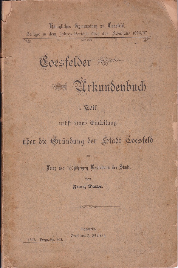 Coesfelder Urkundenbuch.