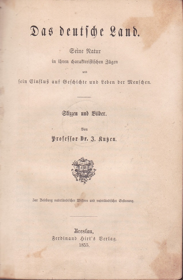 Das deutsche Land.