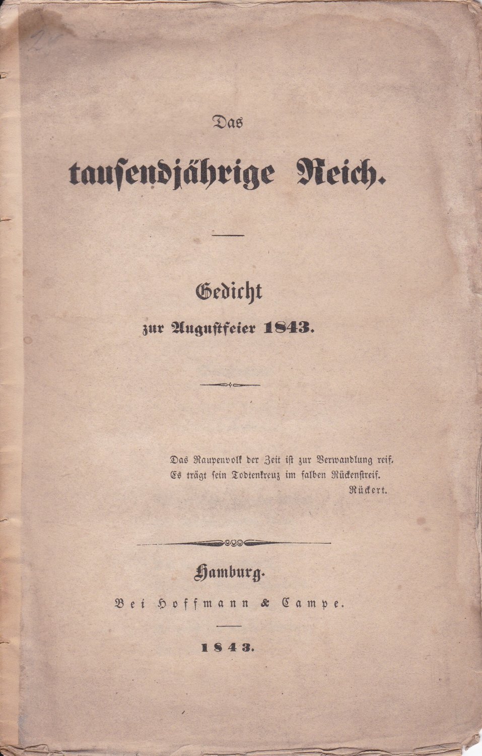 Das tausendjährige Reich.