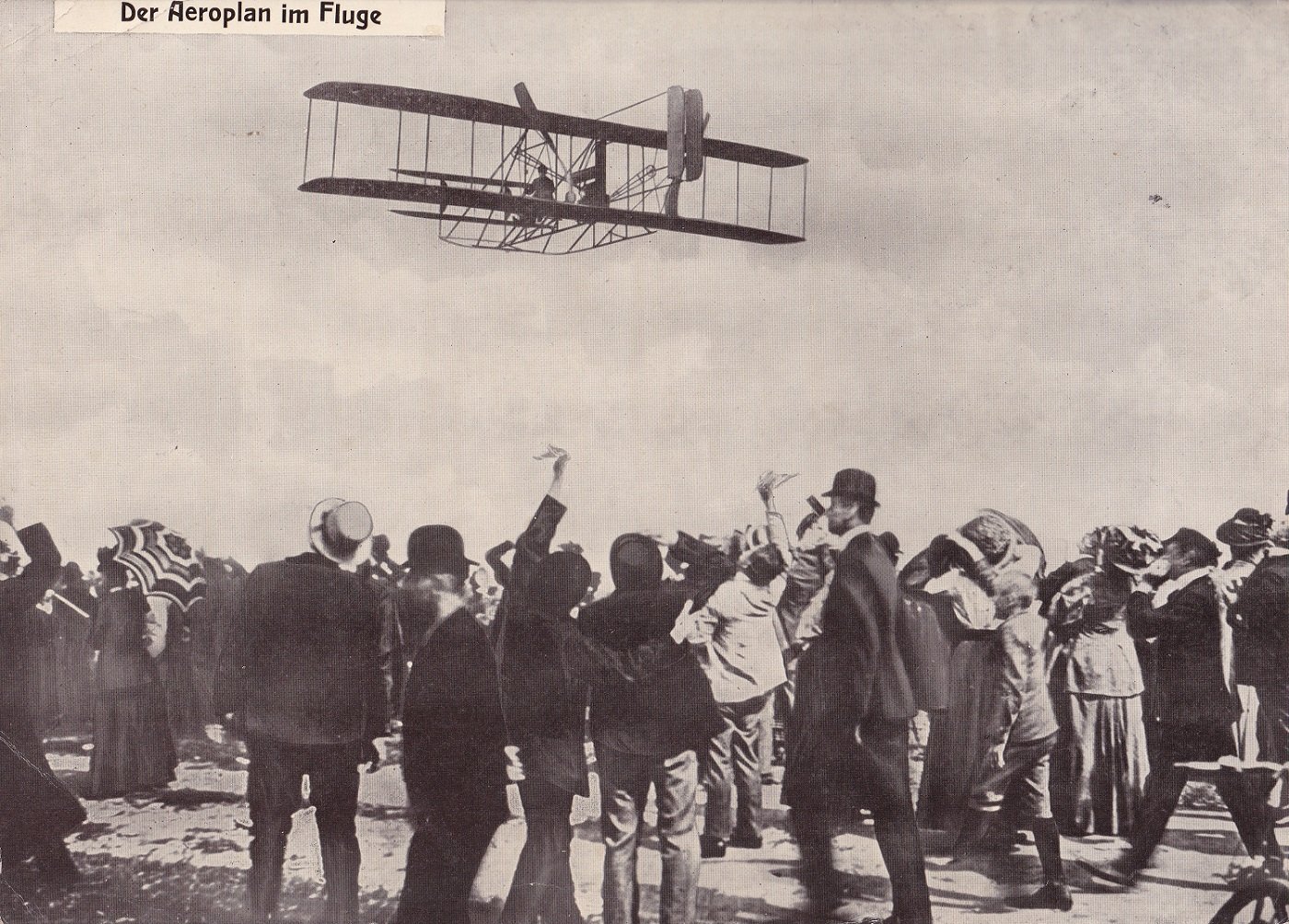 Der Aeroplan im Fluge.