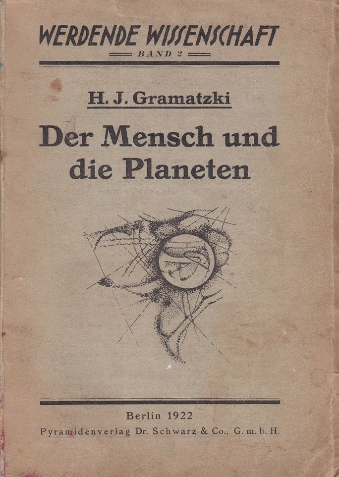 Der Mensch und die Planeten.