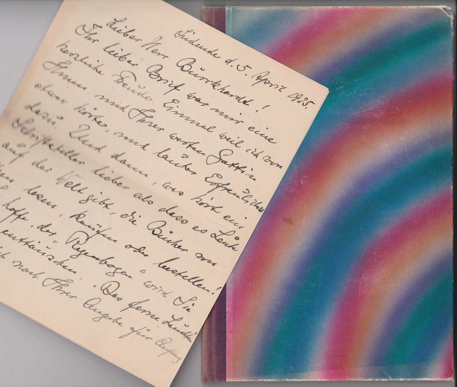 Der Regenbogen. Hundert Gedichte. (Mit Autograph!)