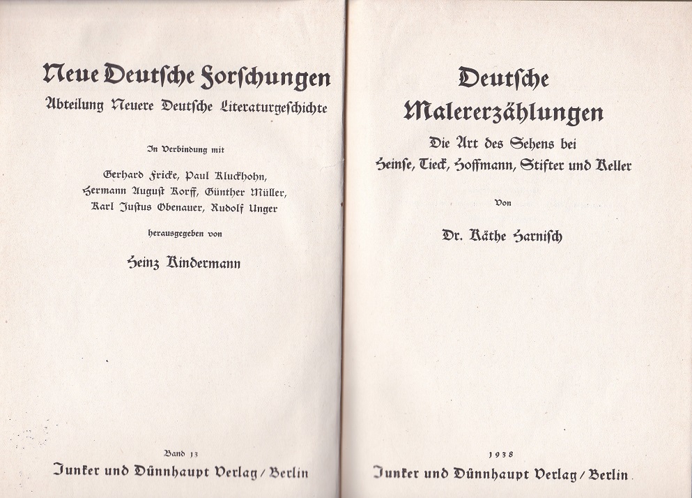 Deutsche Malererzählungen.