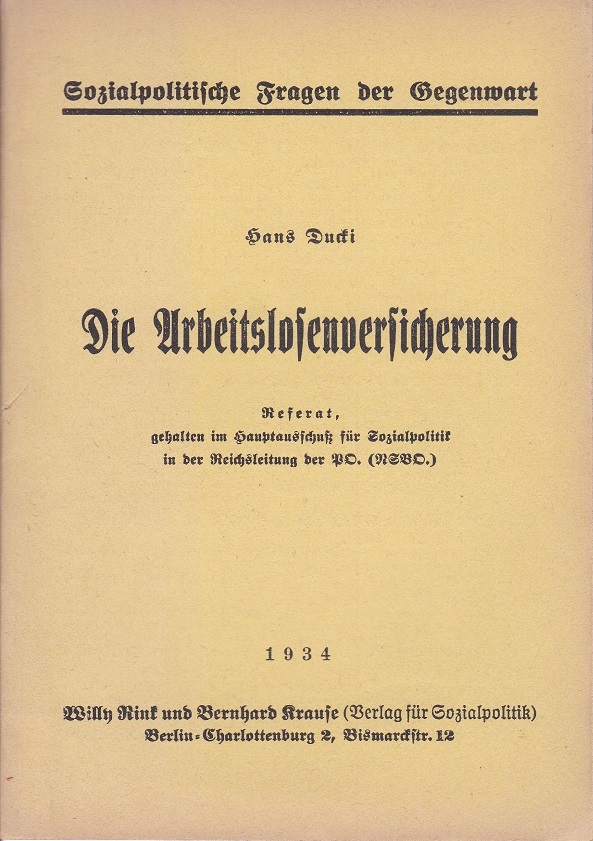 Die Arbeitslosenversicherung.
