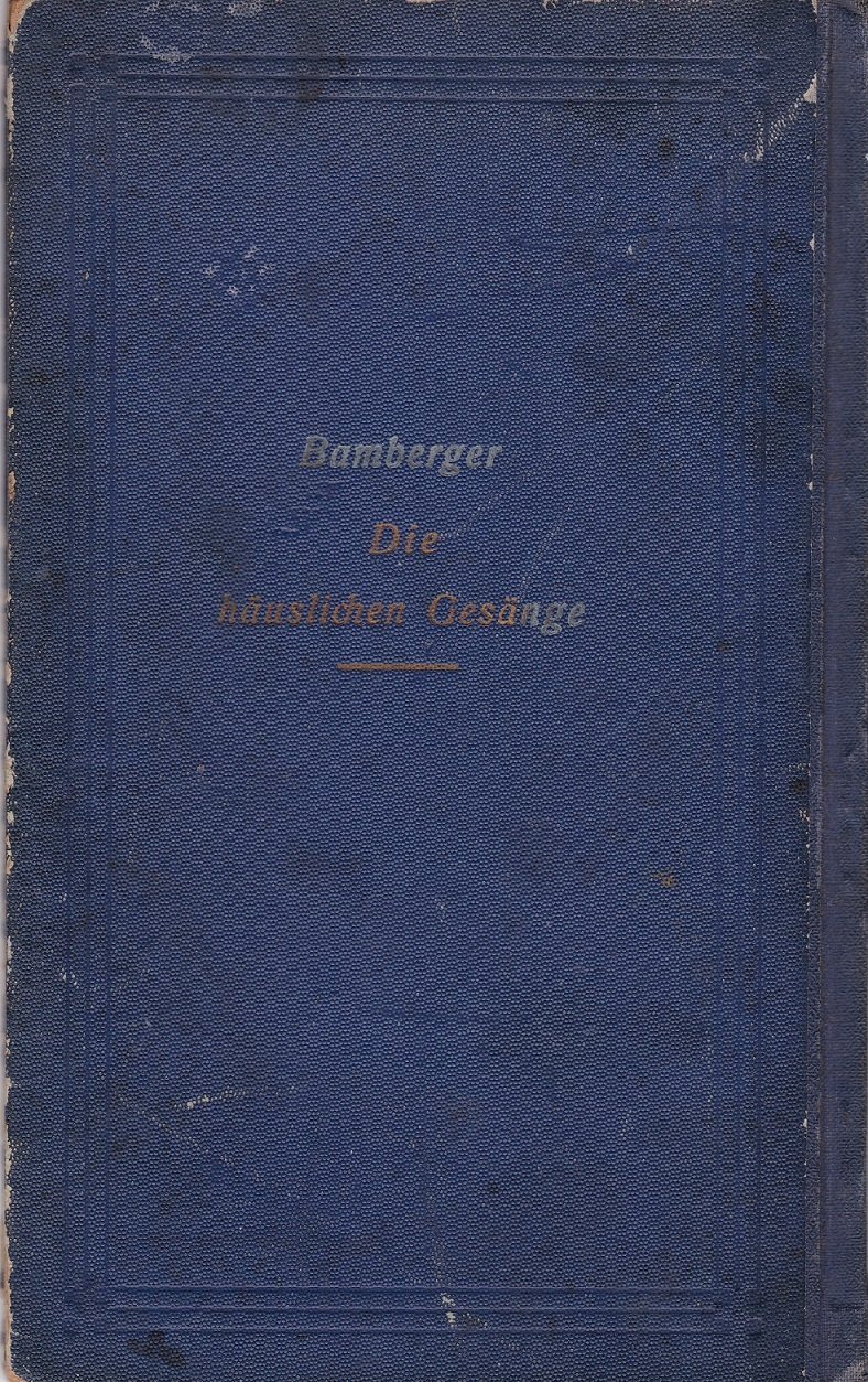 Die häuslichen Gesänge für Freitag Abend.