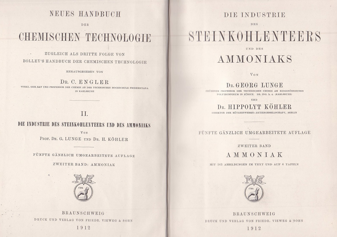 Die Industrie des Steinkohlenteers und des Ammoniaks.