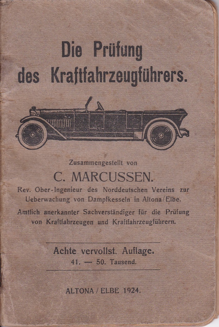 Die Prüfung des Kraftfahrzeugführers.