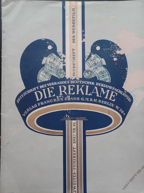 Die Reklame. 2. Juniheft 1927, Nr. 12. Der Werbefilm.
