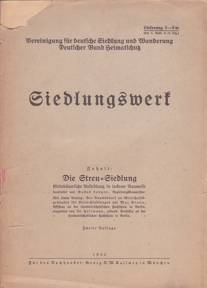 Die Streu-Siedlung. Kleinbäuerliche Ansiedlung in lockerer Bauweise.