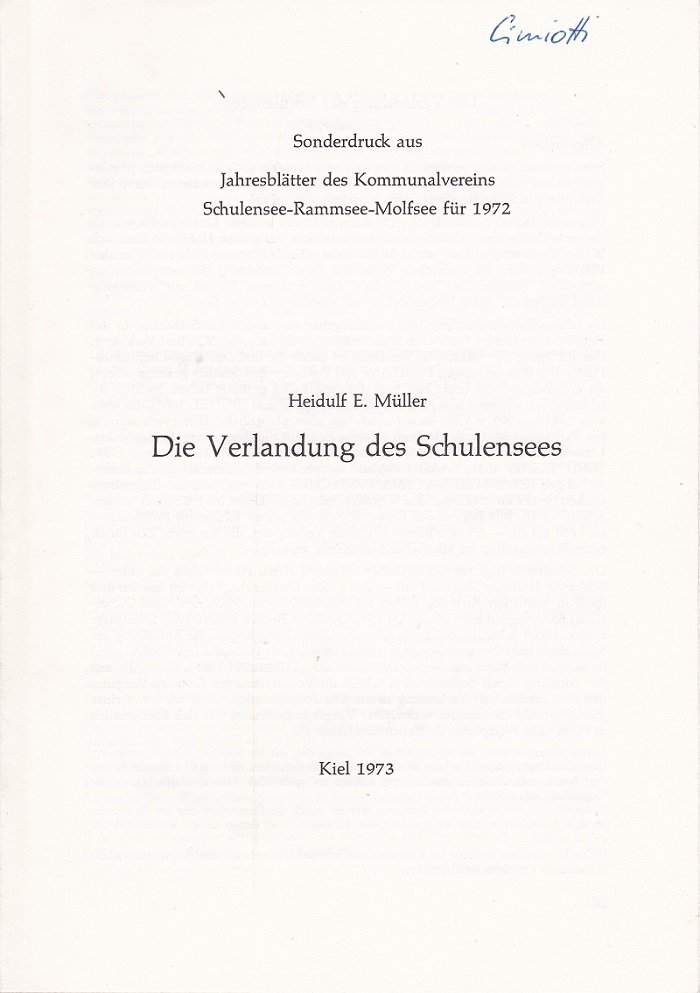 Die Verlandung des Schulensees.