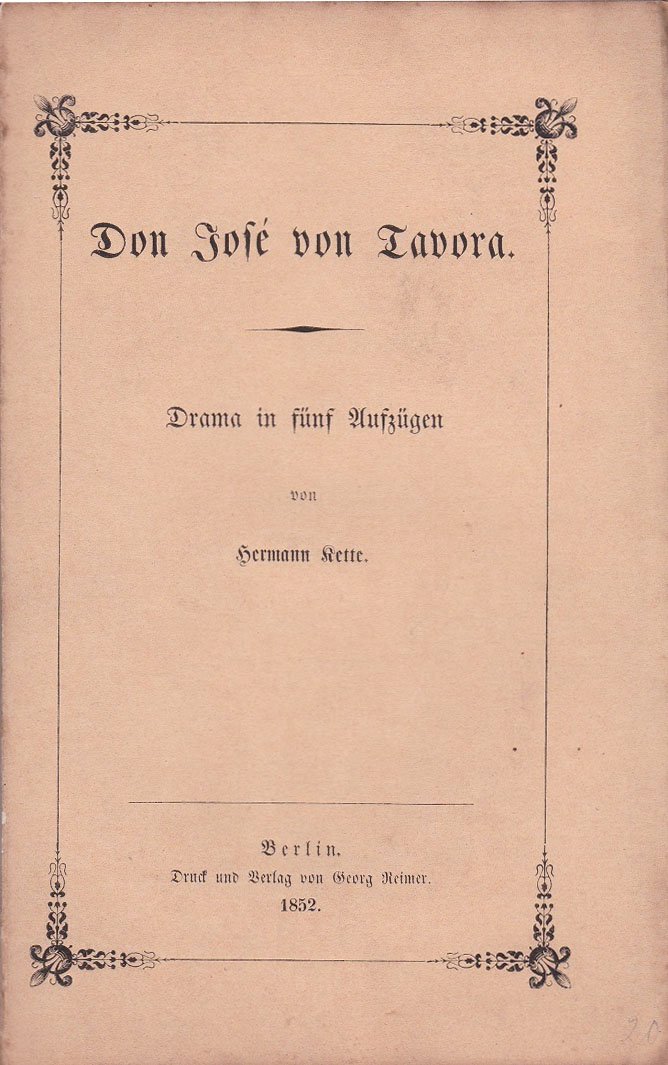 Don Jose von Tavora.