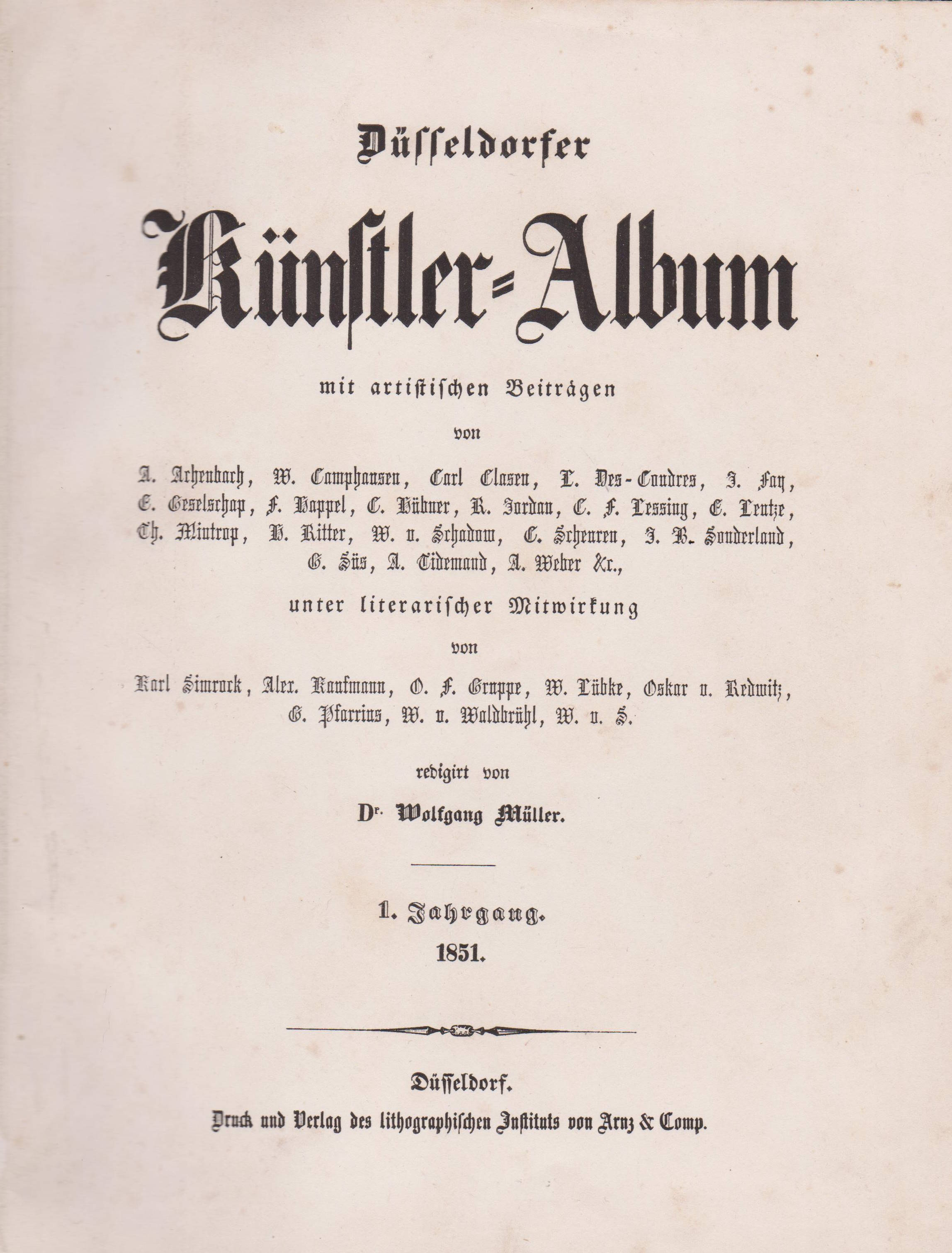 Düsseldorfer Künstler-Album