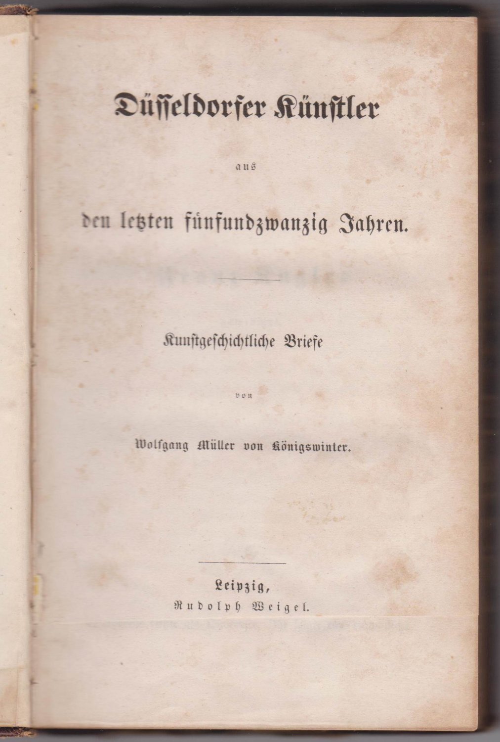 Düsseldorfer Künstler aus den letzten fünfundzwanzig Jahren.