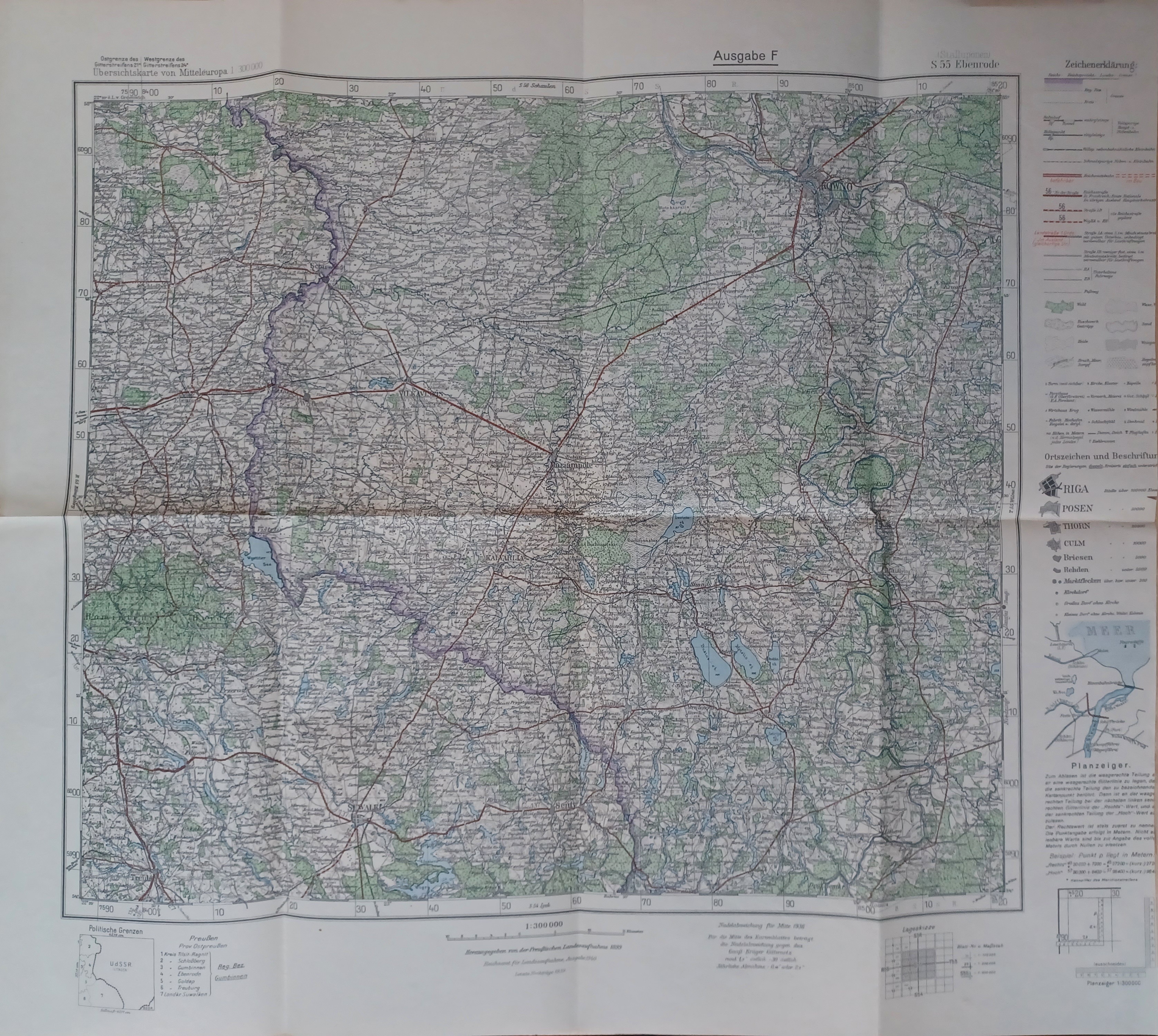 Ebenrode. S 55. Ausgabe F. (Karte).
