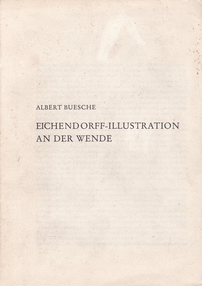 Eichendorff-Illustration an der Wende. (Signiert)