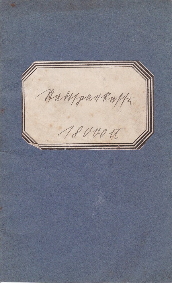 Einzahlungsbuch über Zinslasten im Zeitraum 1917 - 1923.