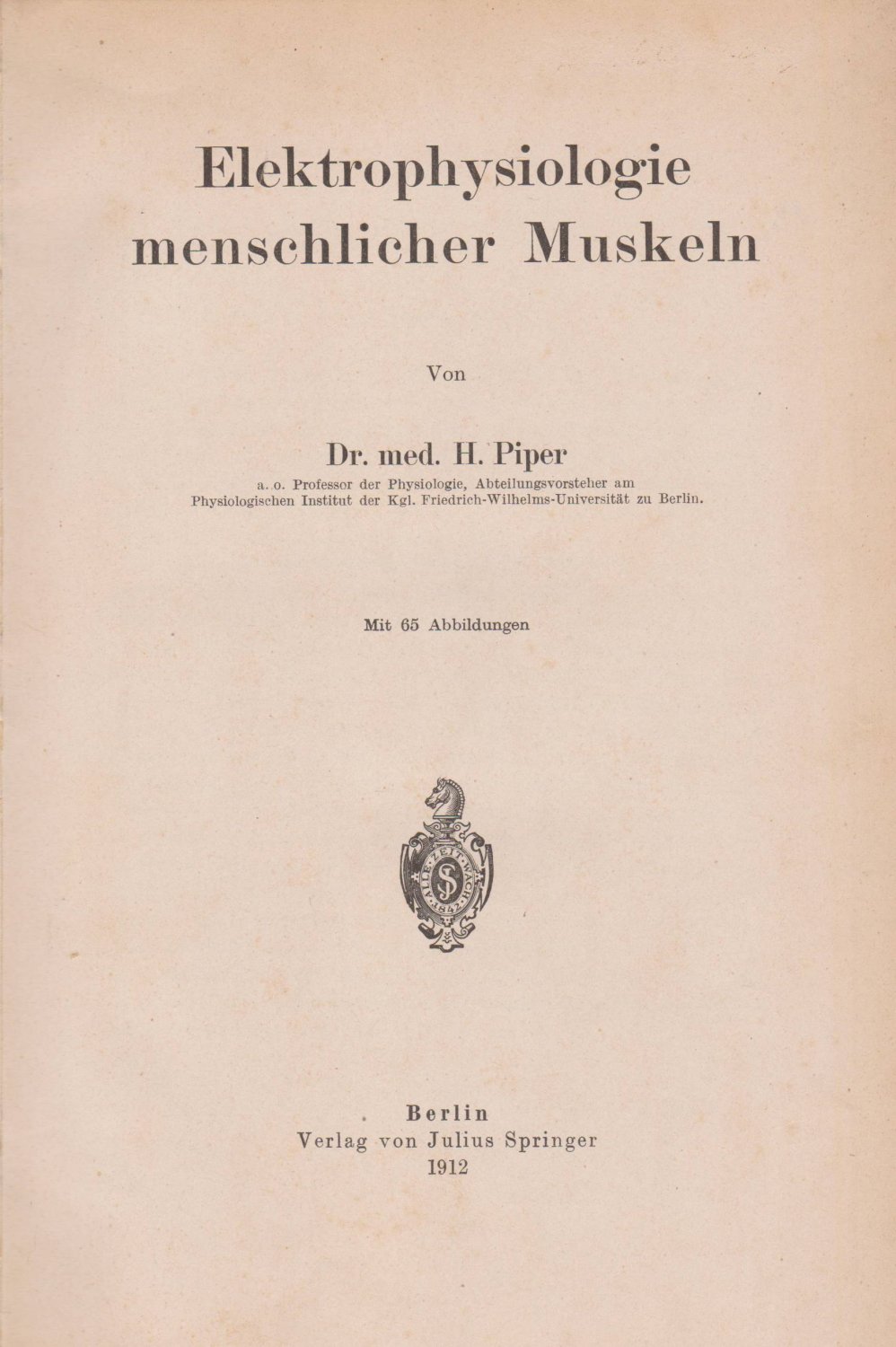 Elektrophysiologie menschlicher Muskeln.