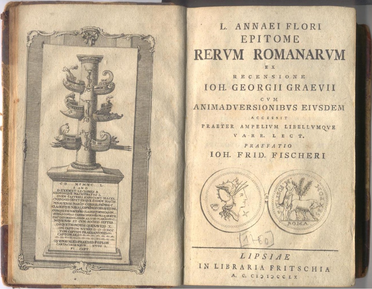 [ Epitome rerum Romanarum]. L. Annaei Flori Epitome Rervm Romanarvm. …