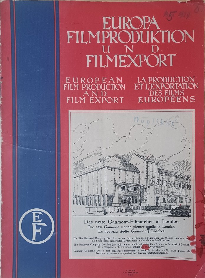 Europa Filmproduktion und Filmexport. 5 Hefte aus den Jahren 1927/1928.
