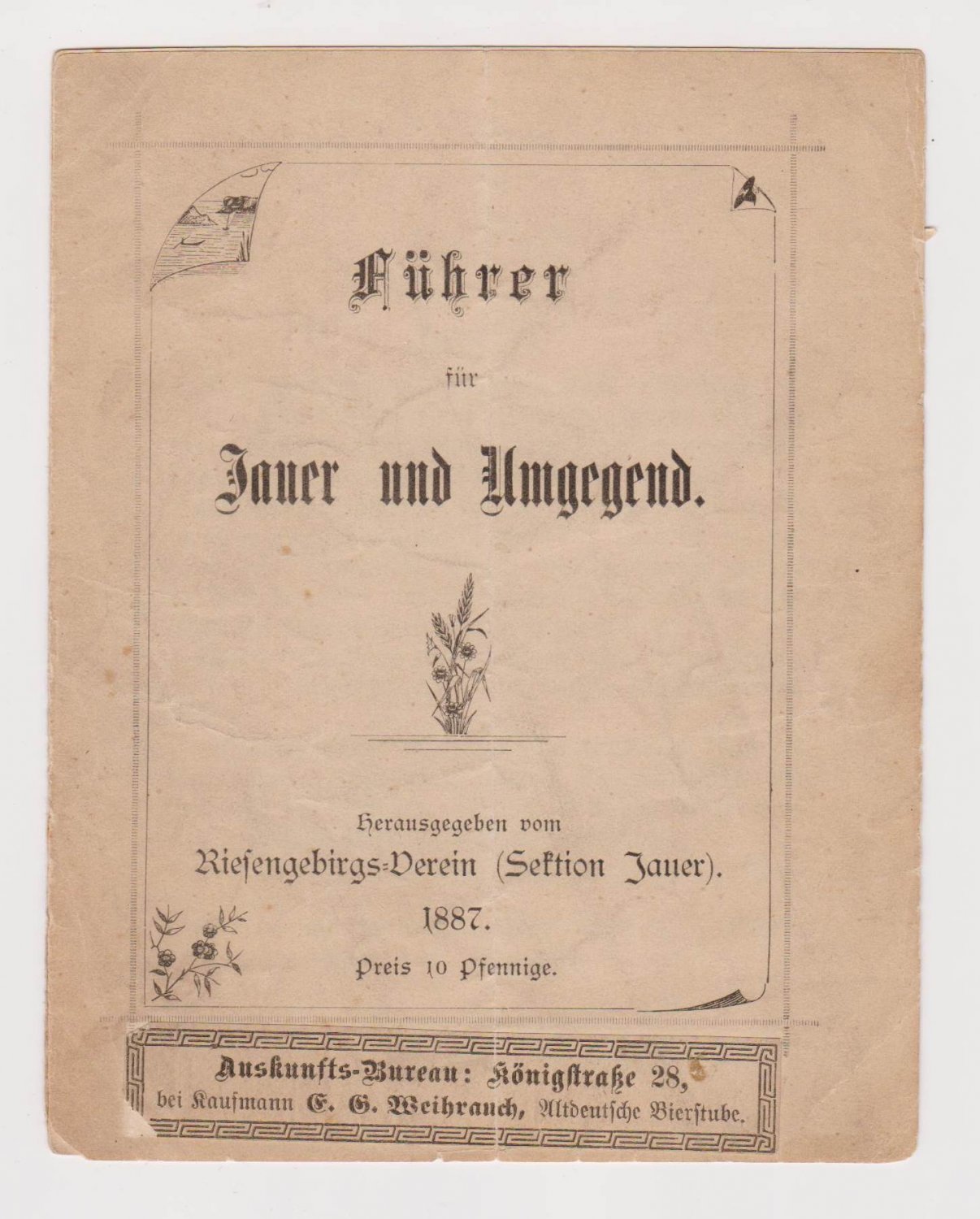 Führer für Jauer und Umgebung.