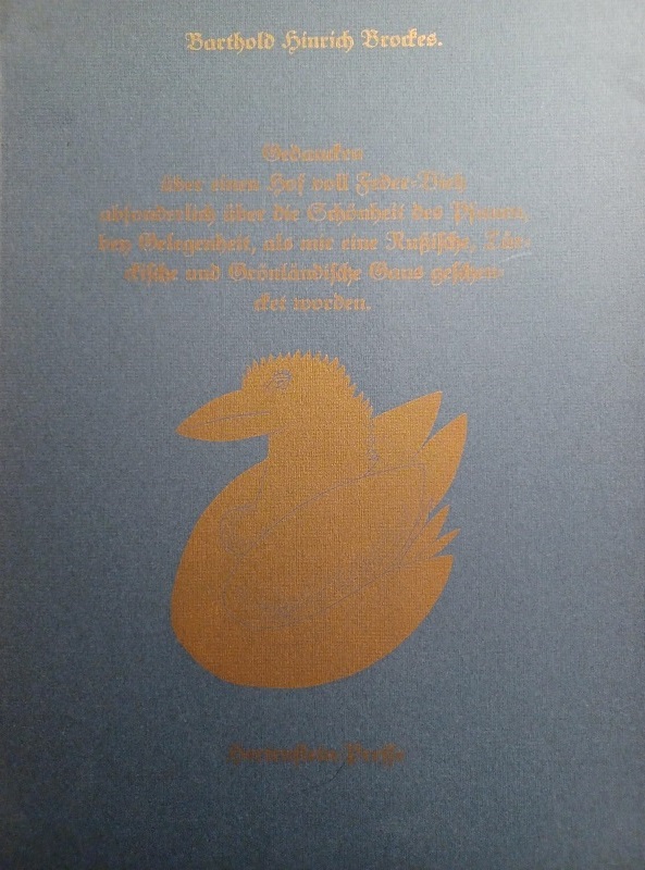 Gedanken über einen Hof voll Feder-Vieh. (Numerierte und signierte Ausgabe!).