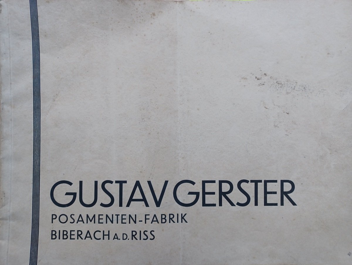 Gustav Gerster. Grösste Posamentenfabrik Deutschlands.