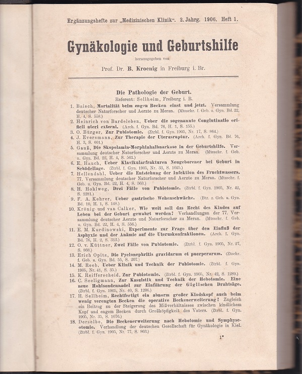 Gynäkologie und Geburtshilfe.