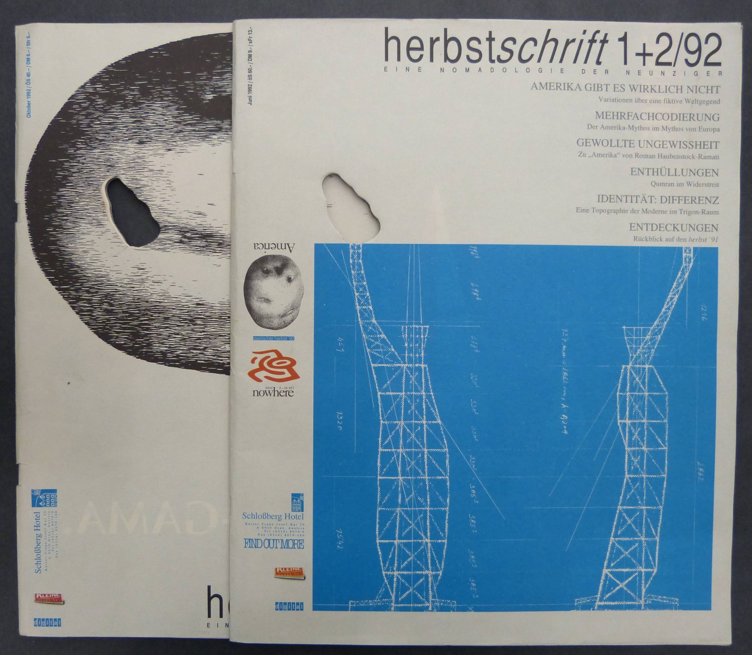 Herbstschrift 1 + 2/92 & 3/92. (2 Hefte).